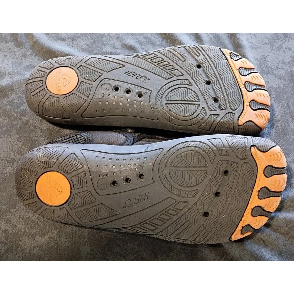 Ozark Trail Men’s Slip-On Water Sports Shoes Mesh Upper Logo Black/Orange US 7